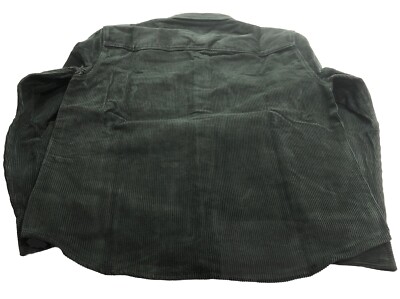 Reiss Dark Green Corduroy Button Up Shirt Large | eBay