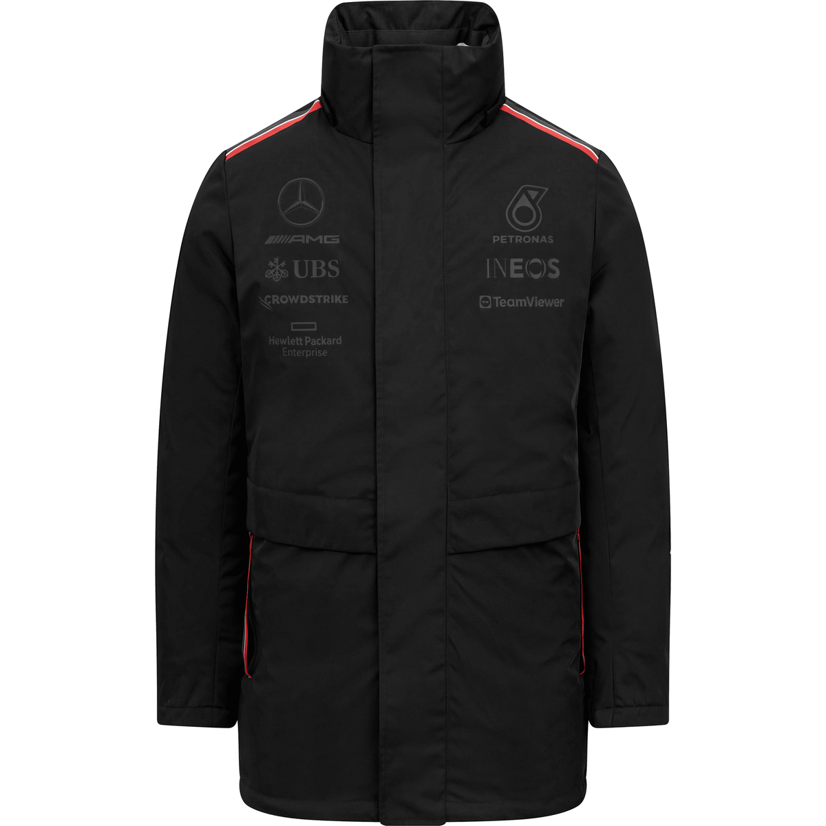 Mercedes AMG Petronas F1 Team Stealth Winter Coat | eBay