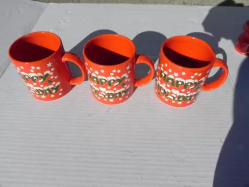 Rare Waechtersbach Xmas Coffee Mugs