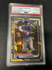 2024 Bowman Chrome Prospects Sapphire Gold /50 Luis Guanipa #BCP-118 TS7 PSA 9