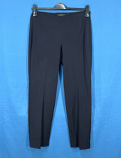 TALBOTS Dark Navy STRETCH TWILL 2-Pocket MID-RISE Side Zip PANTS Sz 8 PETITE