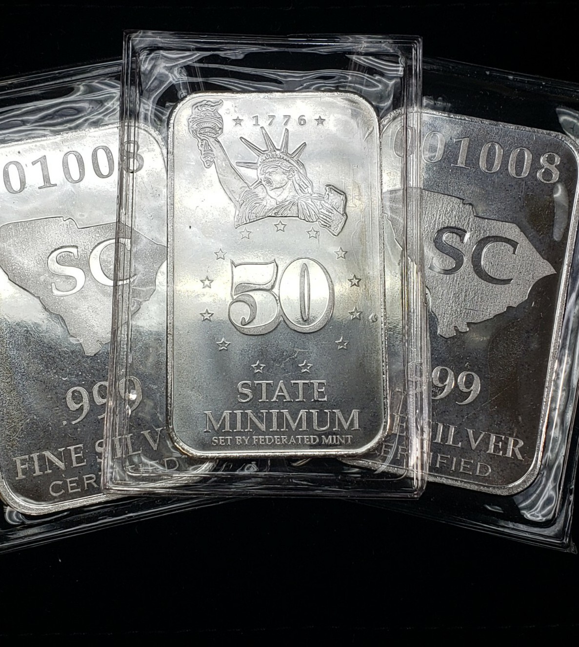 Federated Mint South Carolina 50 State Minimum .999 Silver Bar eBay