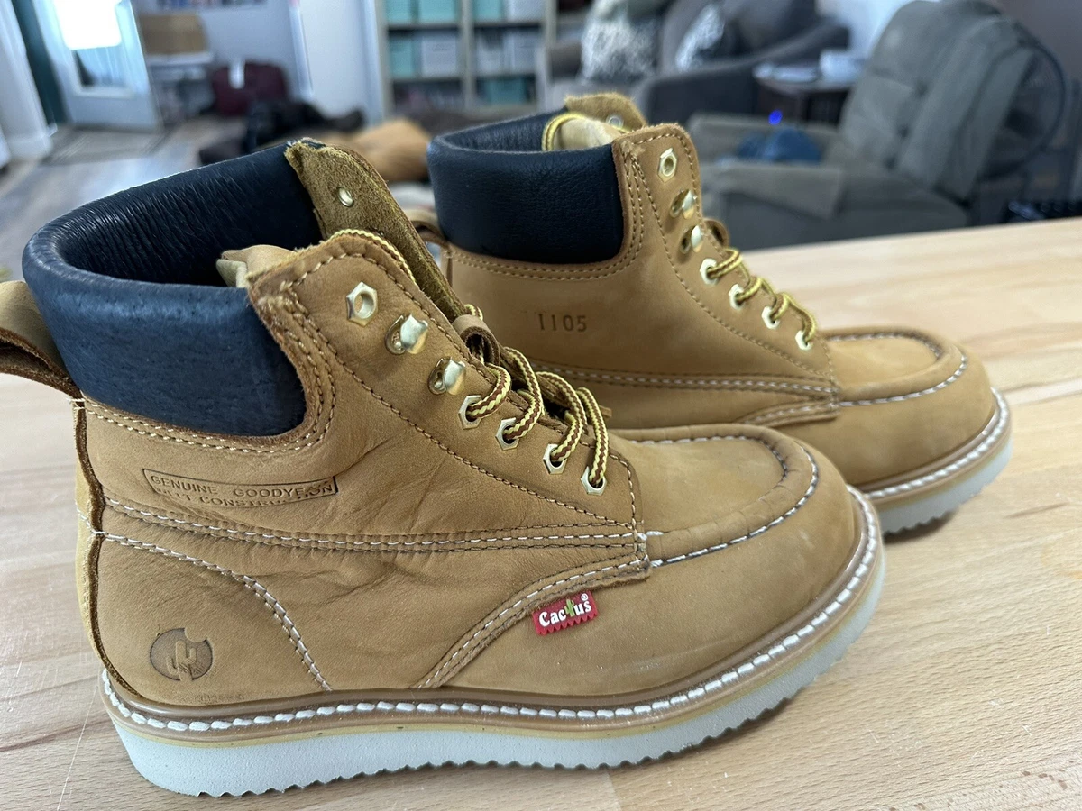Men's tan store work boots