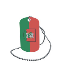 Dog Tag Flag Bunting Gols Burgenland Dog Tag Aluminium 30 x 50mm