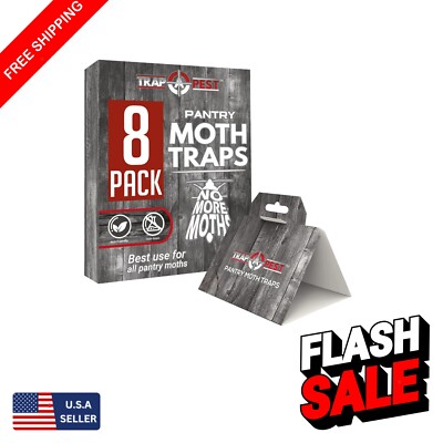 Non-Toxic 8-Pack Moth Traps - Effective Solution for Pantry Moth Control