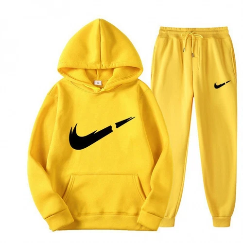 NEW Mens Casual Tracksuits Set Sports Hoodies Sweatpants Outfit Hooded Sweatsuit - Picture 5 of 35