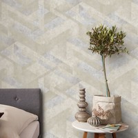 Vliestapete Putzoptik Struktur Grafik Beige Grau Metallic 10353-11 (2,80€/1Qm)