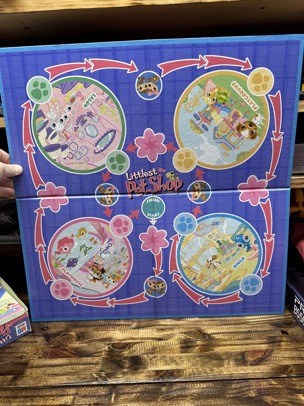 2008 Littlest Pet Shop Hideaway Haven Game Replacement Piece Game Board