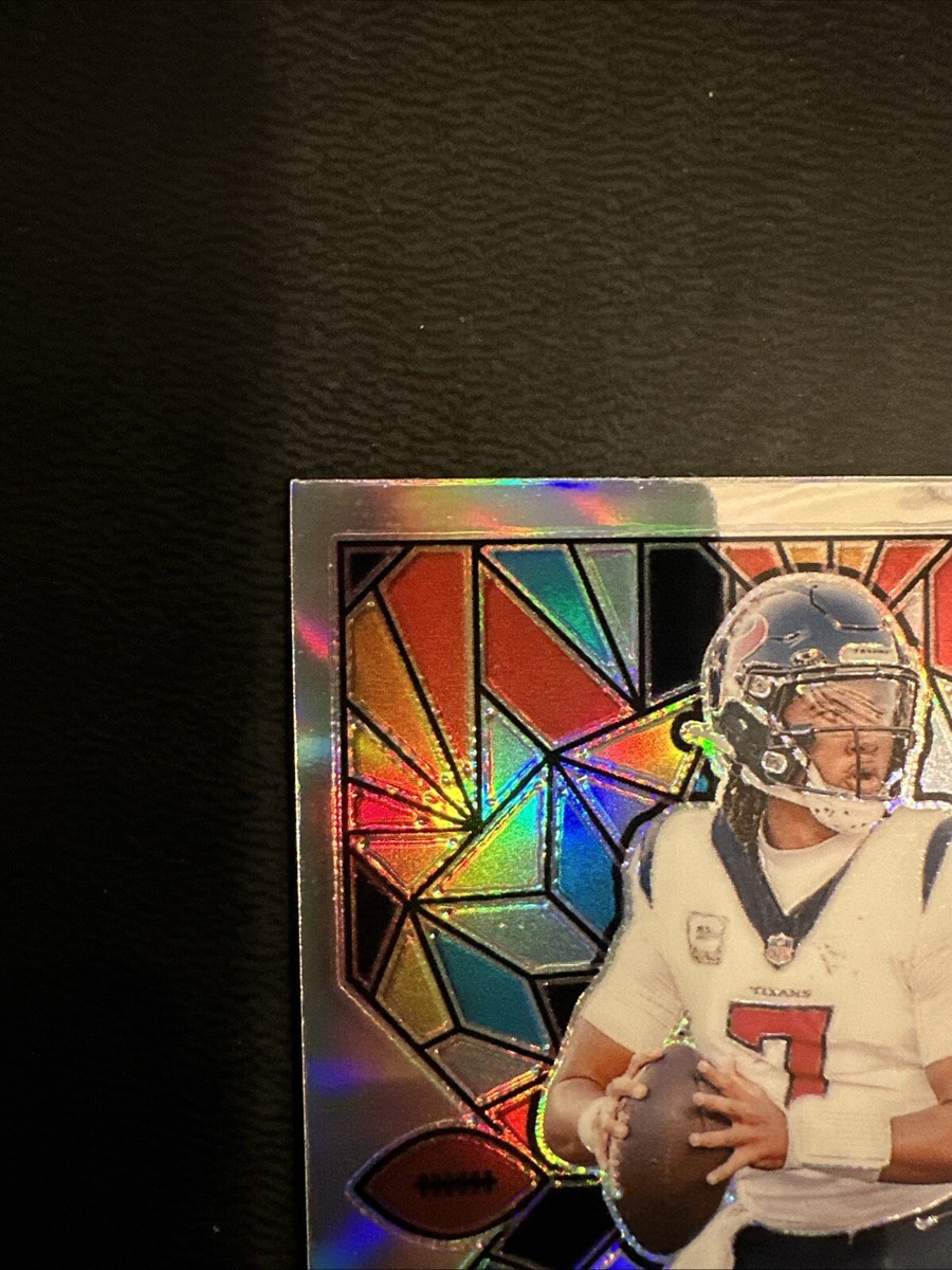 2024 PANINI MOSAIC CJ STROUD STAINED GLASS PRIZM SSP CASE HIT 