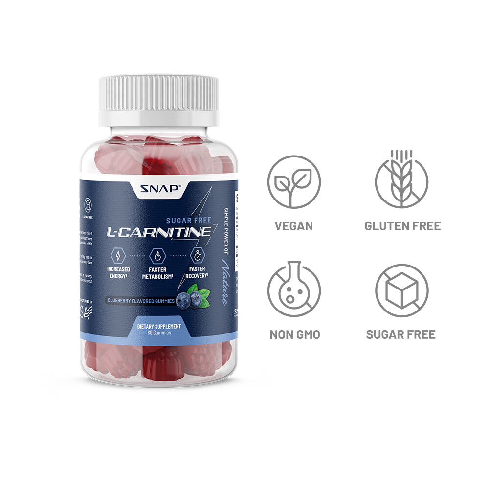l carnitine chewable Sugar Free L Carnitine 500mg Gummy