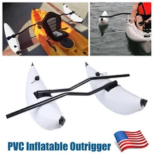 2Pcs Inflatable PVC Kayak Canoe Fishing Boat Outrigger Stabilizer Accessories US