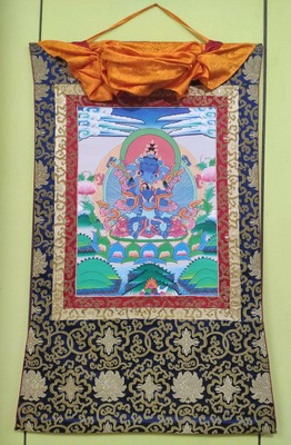 Size 100 cm / 66 cm Vajra Shakti Tibetan Thangka wall hanging Yoga painting CO24
