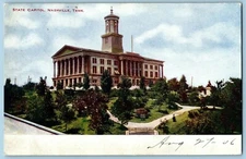 Undivided Back Postcard~ Capitol~ Nashville, TN~ RPO Harriman & Nash Cancel