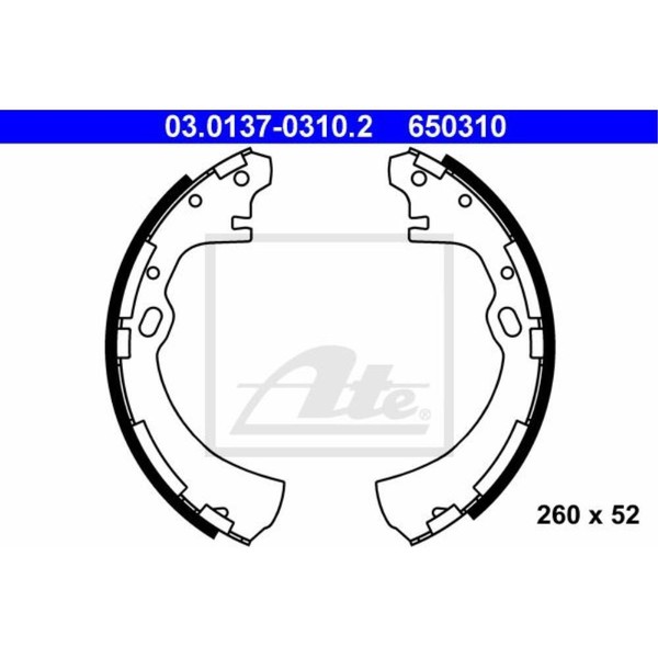 ATE Bremsbackensatz Bremsbacken Hinten FüR Nissan Urvan Bus E24 Terrano I WD21-image