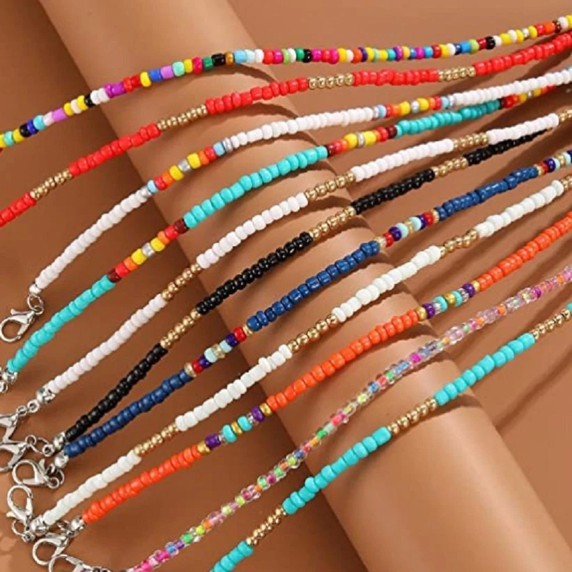 Handmade beaded best sale anklets