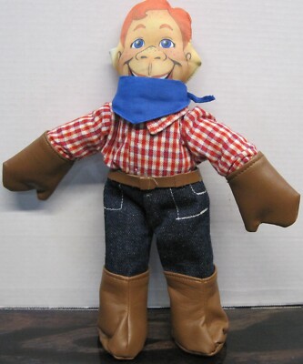 Vintage Howdy Doody Cowboy Stuffed Plush Doll 10'' by Applause Three Cheers 1988