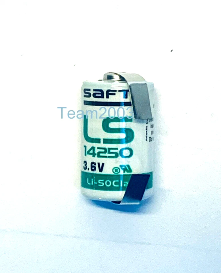 BATTERIA PILA LITIO SAFT LS14250 3,6V 1,2AH CON LAMELLE A SALDARE