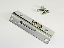 Classic Austin Mini Cooper Polished Stainless Boot Catch Cover With Fittings