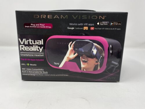 DREAM VISION TZUMI Virtual Reality Smartphone Zestaw słuchawkowy Różowy - Zdjęcie 1 z 11