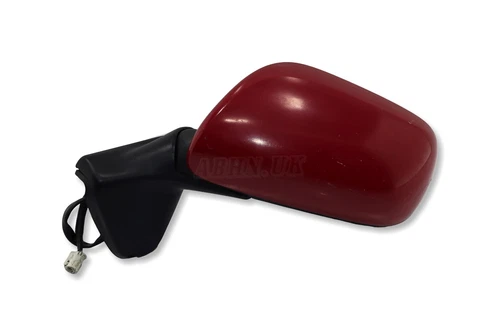 Toyota Auris E15 (06-12) Left Side Electric Heated Door Mirror Solid Red 5-Wires