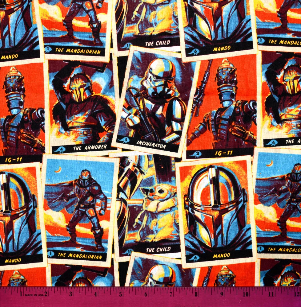 Mandalorian Fabric HALF YARD 100 Cotton Star Wars Mando IG 11