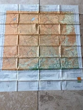 WW II Jehol China Shen-Yang AAF Silk cloth Pilot’s Escape  Map Original