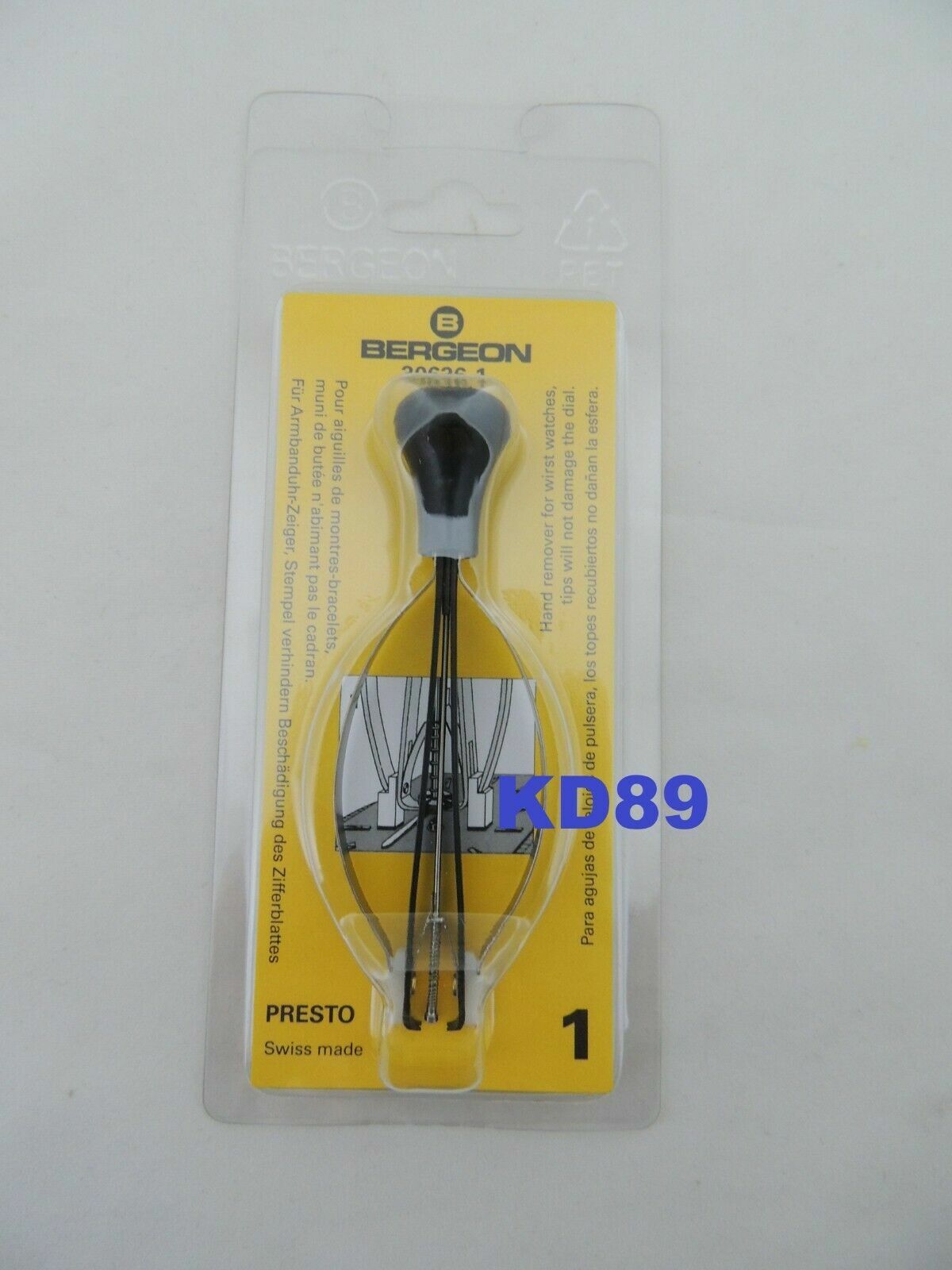 Bergeon 30636-1 outil Presto extracteur aiguille montre outil de réparation horloger