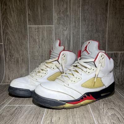 Air Jordan Retro 5 V “Fire Red” Silver Tongue (136027-100 