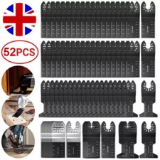 52X Oscillating Multi Tool Saw Blades Set For Dewalt Makita Carbide Blade Metal