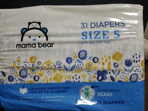 mama bear diapers size 5