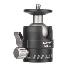 CAVIX MT-03 Panoramic Tripod Head Ball Head w/ Swiss Quick Release Pan Handle