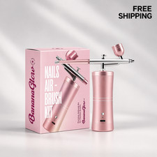 Cordless Airbrush Kit Rechargeable 27 PSI Portable 0.3mm Precision