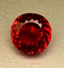 Natural Certified BURMA Pigeon 50.32 Ct  Blood Red Ruby Round Loose Gemstone