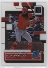 2022 Panini Chronicles Clearly Donruss Purple /25 Brandon Marsh #51 10k8