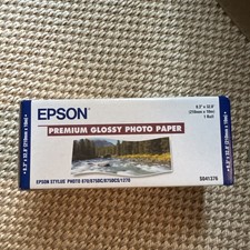 EPSON Premium Glossy Photo Paper S041376 - 8.3" x 32.8" New In Box Free Shipping