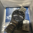 SEIKO SNE243 V157-0AP0 Men's Solar Diamond Accent Markers Watch W/BOX  BOOKS ETc