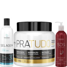 Kit Borabella Organic 3D Pra Tudo SOS Extreme 3 Produtcs 