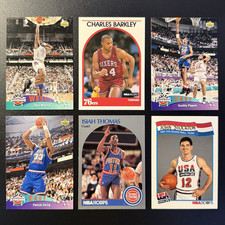 NBA 90s Card Lot 🔥 Malone Barkley Pippen Ewing Isiah Stockton Bird