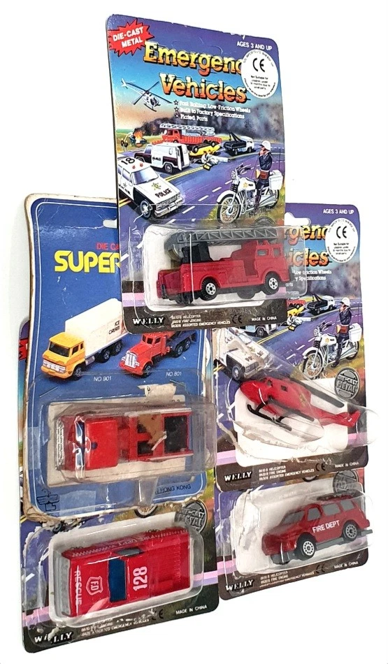 Welly Diecast 5W092 - Assortment Of 5 Fire Vehicles - Red - Image 3 of 4