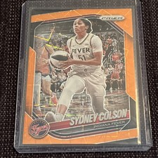 2025 Panini Prizm WNBA- Orange Velocity #1 Sydney Colson- Indiana Fever