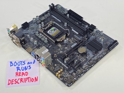 [BOOTS + RUNS, DAMAGED] MSI H310M PRO-M2 PLUS Intel H310 Micro ATX Motherboard