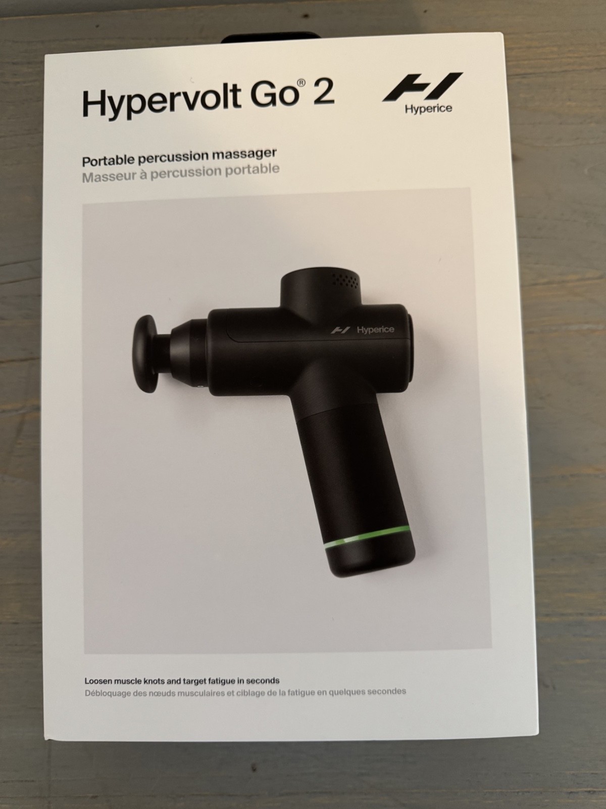 Hypervolt Go 2 by Hyperice, Black, NIB
