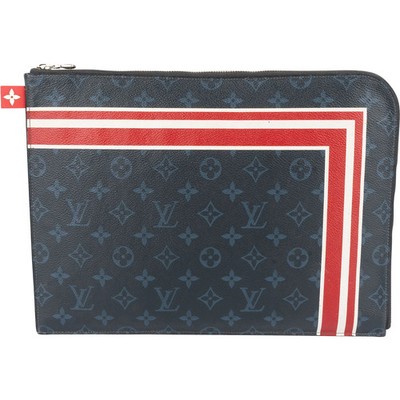 Louis Vuitton Monogram Eclipse Canvas Pochette Apollo Clutch Abendtasche