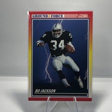 SCORE 1990 Score Bo Jackson Ground Force Insert #10 Los Angeles Raiders Football