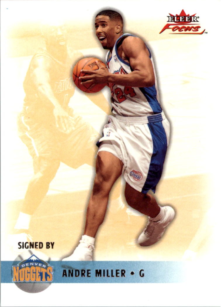 2003-04 Fleer Focus Numbers Century #26 Andre Miller /100 - BSK
