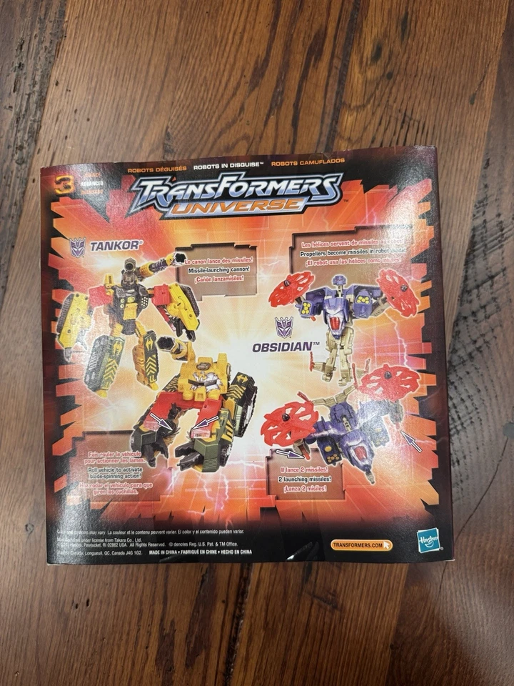 Transformers Universe Tanker & Obsidian,2003 MISB New - Imagem 2 de 4