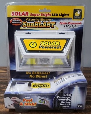 Atomic Beam SunBlast Motion Activated Solar LED Light As Seen On TV New Sealed