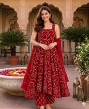 anarkali kurti set for women Kurti Pant Dupatta Set