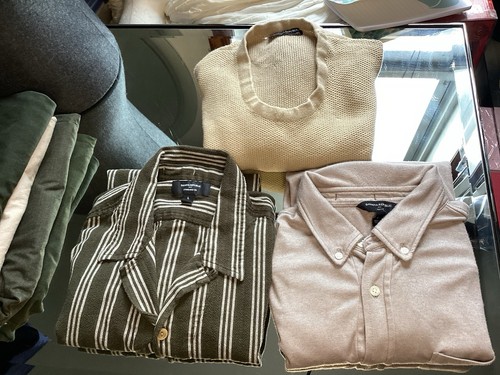 Mens Clothing Bundle Banana Republic Short/Long Sleeve, Sweater L & Chinos 35X30 - Picture 5 of 15
