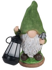 Solar Gartenzwerg Gartenfigur Zwerg Figur Deko Solarleuchte LED Laterne 27,5cm